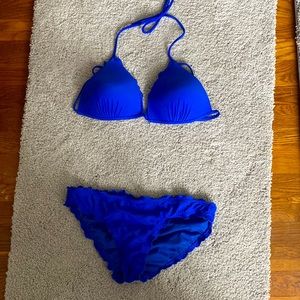 Two piece swimsuit blue no boundaries